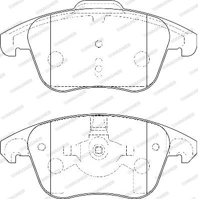 Wagner WBP24557A - Brake Pad Set, disc brake autospares.lv