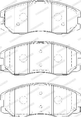 Wagner WBP24510A - Brake Pad Set, disc brake autospares.lv