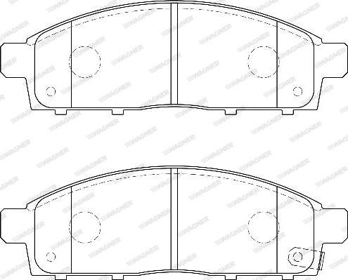 Wagner WBP24529A - Brake Pad Set, disc brake autospares.lv