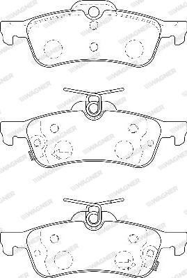 Wagner WBP24574A - Brake Pad Set, disc brake autospares.lv