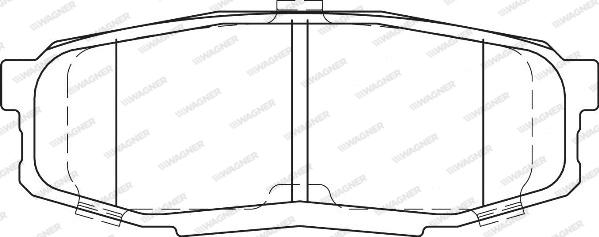 Wagner WBP24653A - Brake Pad Set, disc brake autospares.lv