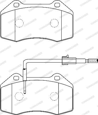 Wagner WBP24687A - Brake Pad Set, disc brake autospares.lv