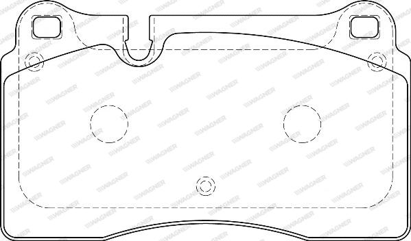 Wagner WBP24098A - Brake Pad Set, disc brake autospares.lv