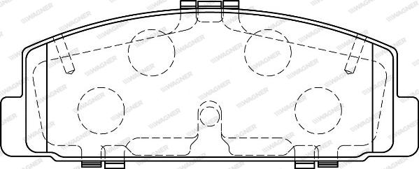 Wagner WBP24045A - Brake Pad Set, disc brake autospares.lv