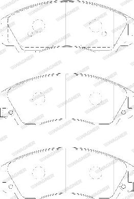 Wagner WBP24059A - Brake Pad Set, disc brake autospares.lv