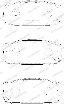 Wagner WBP24058A - Brake Pad Set, disc brake autospares.lv