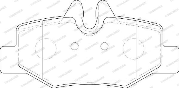 Wagner WBP24008A - Brake Pad Set, disc brake autospares.lv