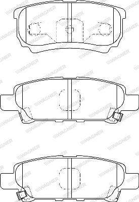 Wagner WBP24014A - Brake Pad Set, disc brake autospares.lv