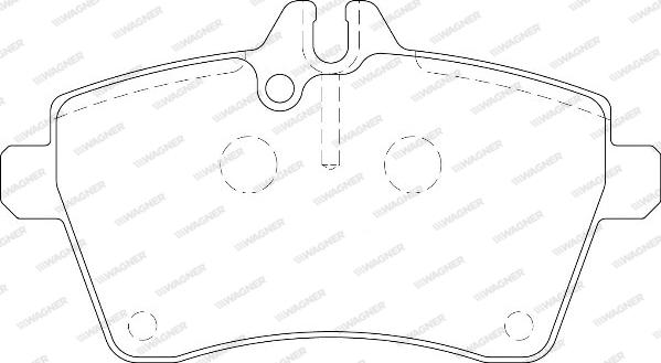 Wagner WBP24077A - Brake Pad Set, disc brake autospares.lv