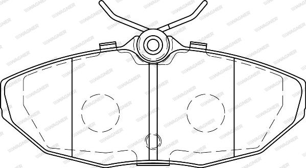 Wagner WBP24190A - Brake Pad Set, disc brake autospares.lv