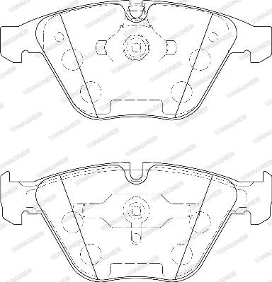 Wagner WBP24161A - Brake Pad Set, disc brake autospares.lv