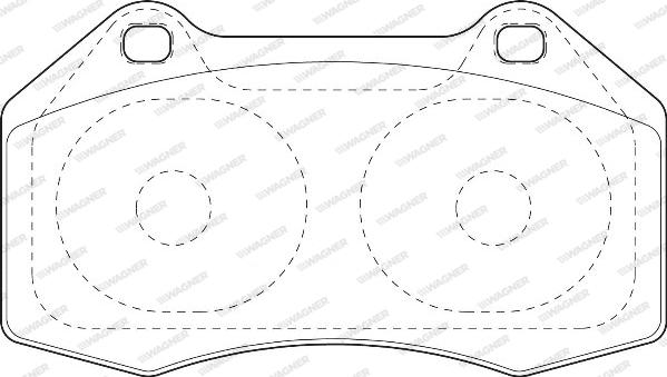 Wagner WBP24162A - Brake Pad Set, disc brake autospares.lv