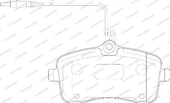 Wagner WBP24134A - Brake Pad Set, disc brake autospares.lv