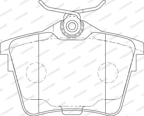 Wagner WBP24135A - Brake Pad Set, disc brake autospares.lv