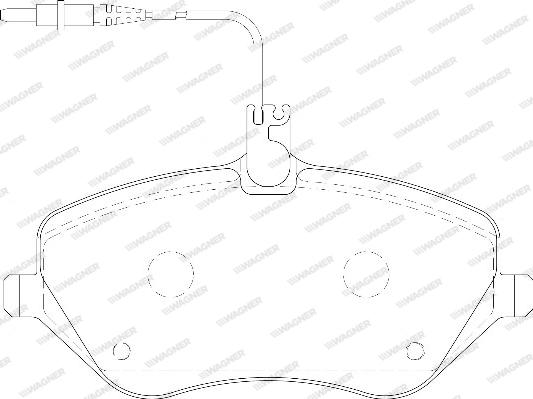 Wagner WBP24133A - Brake Pad Set, disc brake autospares.lv