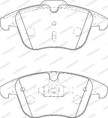 Wagner WBP24123A - Brake Pad Set, disc brake autospares.lv