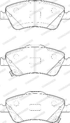 Wagner WBP24122A - Brake Pad Set, disc brake autospares.lv