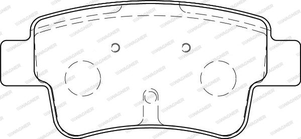 Wagner WBP24349A - Brake Pad Set, disc brake autospares.lv