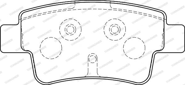 Wagner WBP24349B - Brake Pad Set, disc brake autospares.lv