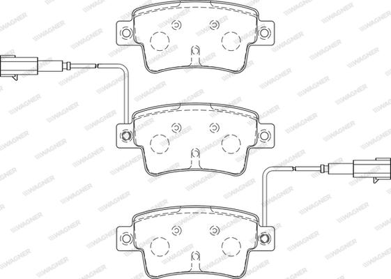 Wagner WBP24349C - Brake Pad Set, disc brake autospares.lv