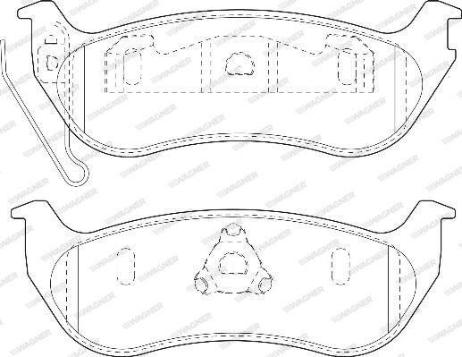 Wagner WBP24355A - Brake Pad Set, disc brake autospares.lv