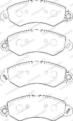 Wagner WBP24358A - Brake Pad Set, disc brake autospares.lv