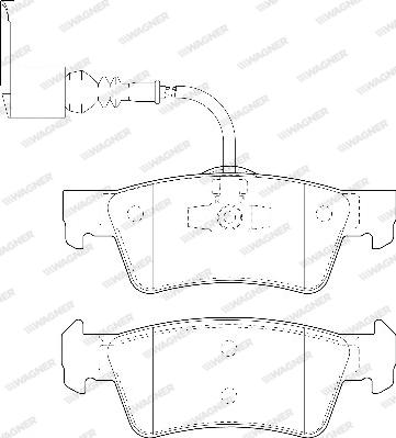 Wagner WBP24368A - Brake Pad Set, disc brake autospares.lv