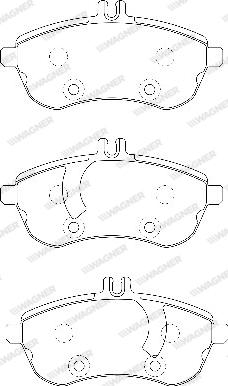 Wagner WBP24306A - Brake Pad Set, disc brake autospares.lv