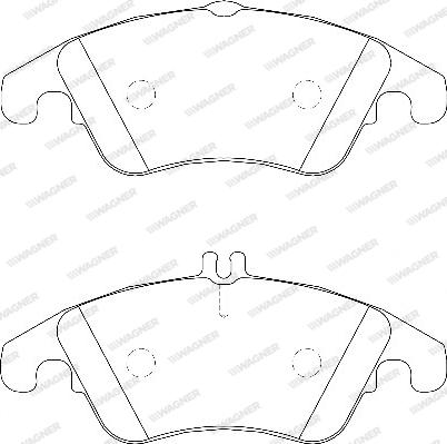 Wagner WBP24310A - Brake Pad Set, disc brake autospares.lv