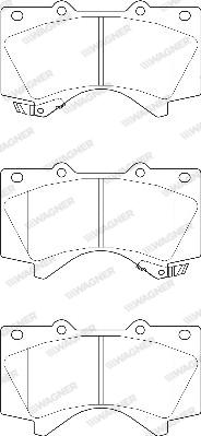 Wagner WBP24386A - Brake Pad Set, disc brake autospares.lv