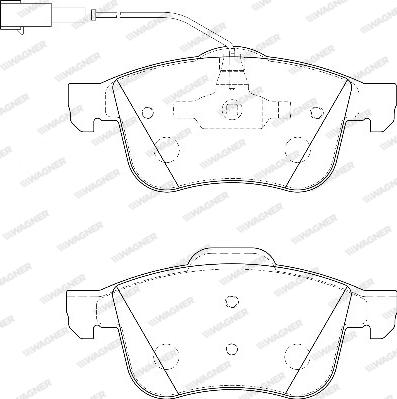 Wagner WBP24339A - Brake Pad Set, disc brake autospares.lv