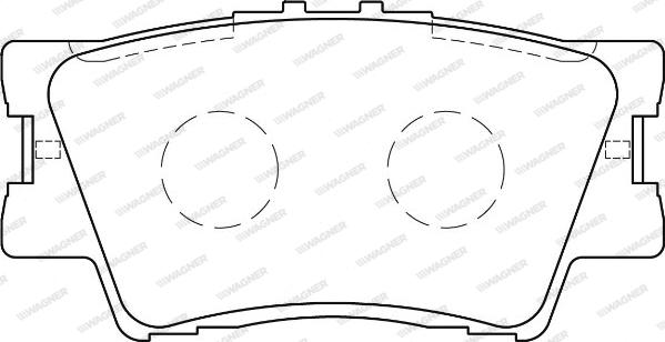 Wagner WBP24338A - Brake Pad Set, disc brake autospares.lv