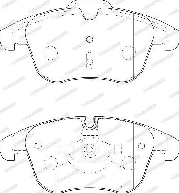 Wagner WBP24332A - Brake Pad Set, disc brake autospares.lv