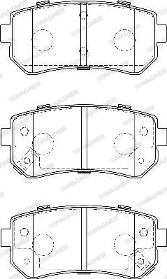 Wagner WBP24320A - Brake Pad Set, disc brake autospares.lv