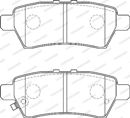 Wagner WBP24240A - Brake Pad Set, disc brake autospares.lv