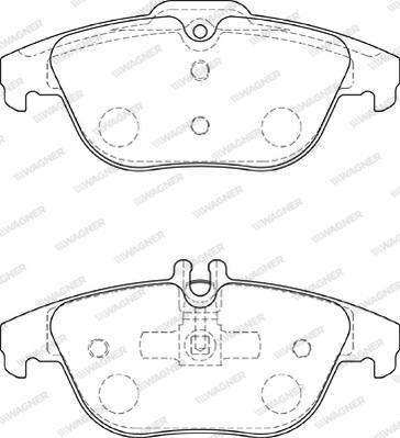 Wagner WBP24253B - Brake Pad Set, disc brake autospares.lv