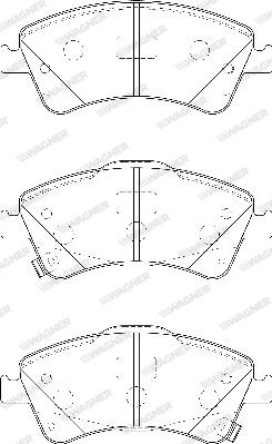 Wagner WBP24204A - Brake Pad Set, disc brake autospares.lv