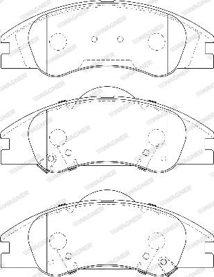 Wagner WBP24218A - Brake Pad Set, disc brake autospares.lv