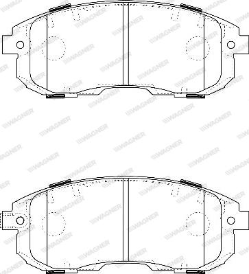 Wagner WBP24280A - Brake Pad Set, disc brake autospares.lv