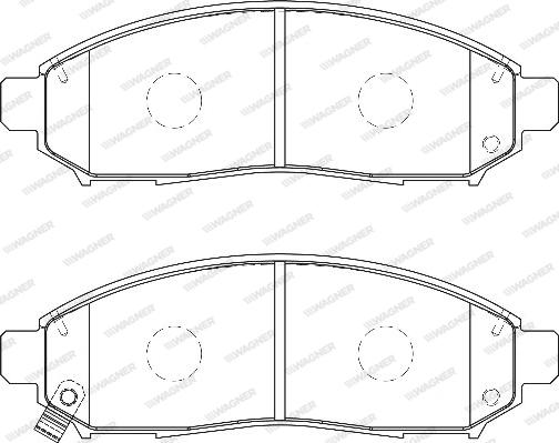 Wagner WBP24227A - Brake Pad Set, disc brake autospares.lv