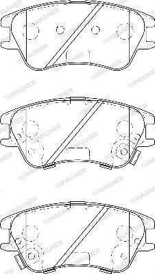 Wagner WBP24277A - Brake Pad Set, disc brake autospares.lv