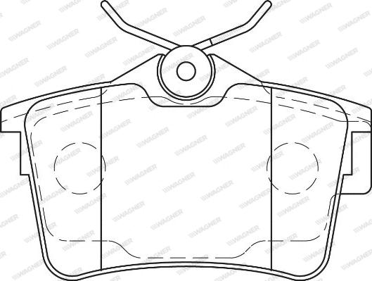 Wagner WBP24765A - Brake Pad Set, disc brake autospares.lv