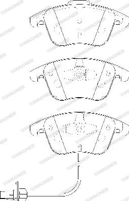 Wagner WBP24705A - Brake Pad Set, disc brake autospares.lv