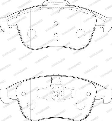 Wagner WBP24710A - Brake Pad Set, disc brake autospares.lv