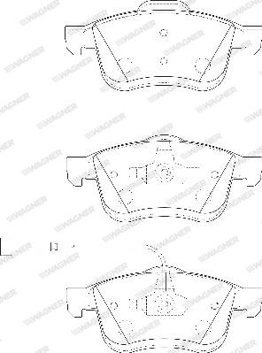 Wagner WBP24727A - Brake Pad Set, disc brake autospares.lv