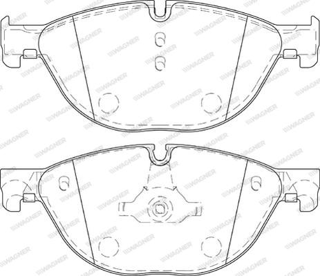 Wagner WBP25045A - Brake Pad Set, disc brake autospares.lv