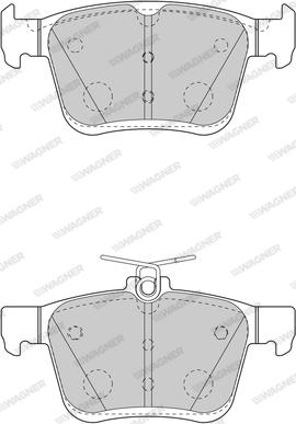 Wagner WBP25008A - Brake Pad Set, disc brake autospares.lv