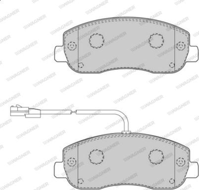 Wagner WBP25147A - Brake Pad Set, disc brake autospares.lv