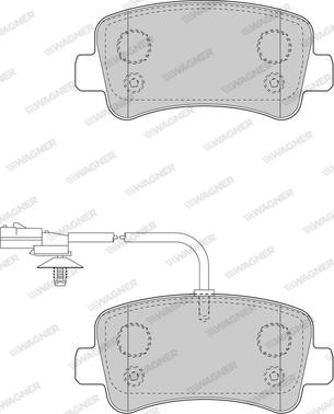 Wagner WBP25112A - Brake Pad Set, disc brake autospares.lv