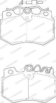 Wagner WBP20989A - Brake Pad Set, disc brake autospares.lv